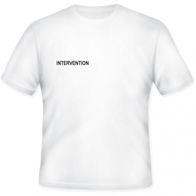 Tee-Shirt INTERVENTION Blanc Tee-Shirt INTERVENTION Blanc