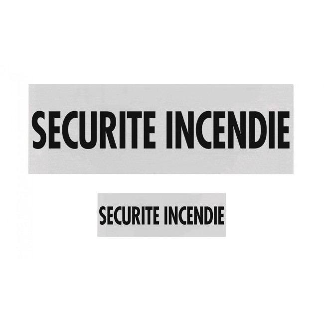 Lot de 2 Bandeaux SECURITE INCENDIE noir - TOE Lot de 2 Bandeaux SECURITE INCENDIE noir - TOE