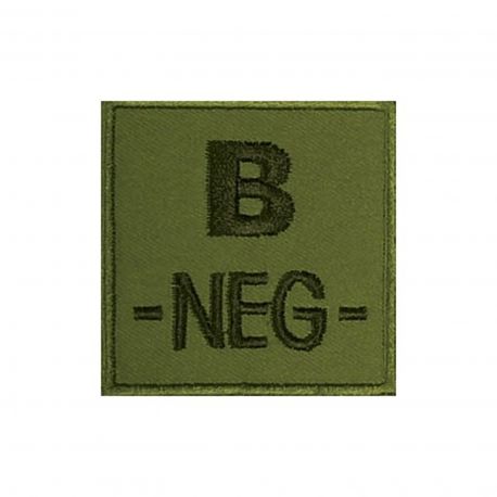 Insigne B- de groupe sanguin Kaki- TOE Pro Insigne B- de groupe sanguin Kaki- TOE Pro