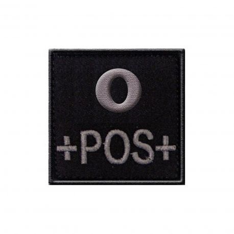 Insigne O+ groupe sanguin Noir - TOE Pro Insigne O+ groupe sanguin Noir - TOE Pro