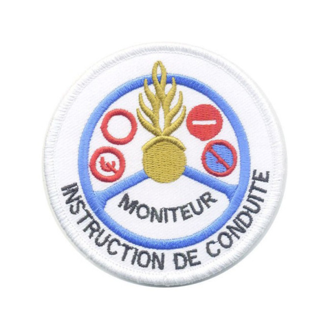 Écusson brodé MONITEUR de Conduite Gendarmerie Bronze Écusson brodé MONITEUR de Conduite Gendarmerie Bronze