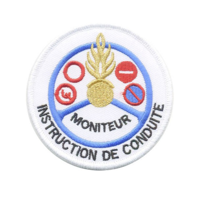 Écusson brodé MONITEUR de Conduite Gendarmerie Or Écusson brodé MONITEUR de Conduite Gendarmerie Or