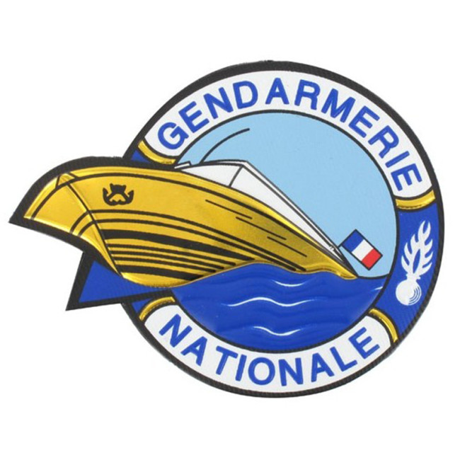 Écusson rond Gendarmerie Fluviale Plastifié Écusson rond Gendarmerie Fluviale Plastifié