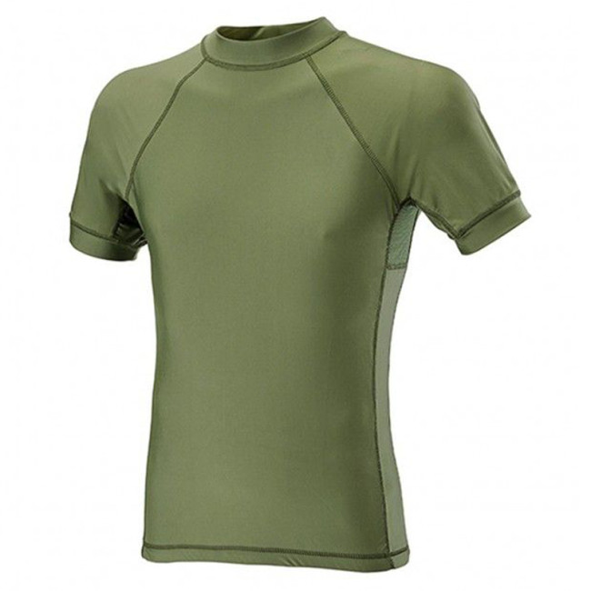 Tee-shirt manches courtes Lycra + Mesh Vert OD - Defcon 5 Tee-shirt manches courtes Lycra + Mesh Vert OD - Defcon 5