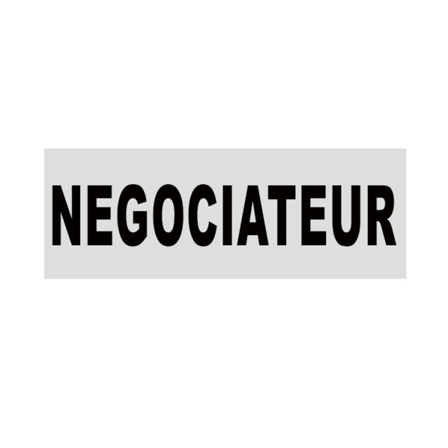 Bandeau NEGOCIATEUR rétroréfléchissant Bandeau NEGOCIATEUR rétroréfléchissant