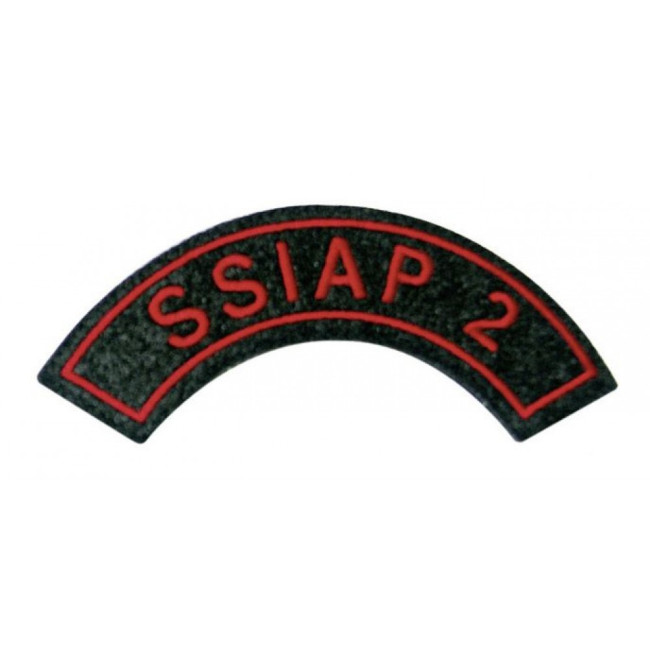 Ecusson S.S.I.A.P. 2 Sécurité Incendie demi-lune Ecusson S.S.I.A.P. 2 Sécurité Incendie demi-lune