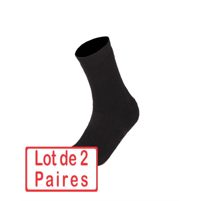 Lot de 2 paires de chaussettes pour rangers Noires - Miltec Lot de 2 paires de chaussettes pour rangers Noires - Miltec