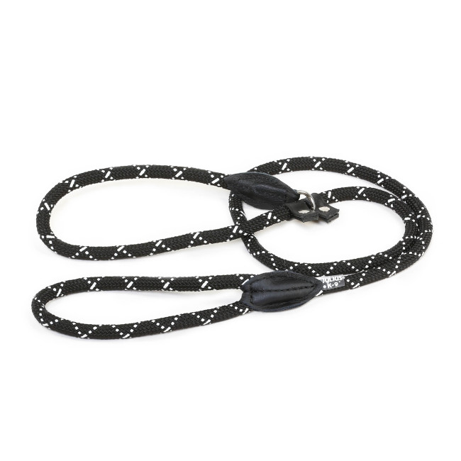 Laisse ronde courte noire et blanche 1,2m - Julius K9 Laisse ronde courte noire et blanche 1,2m - Julius K9