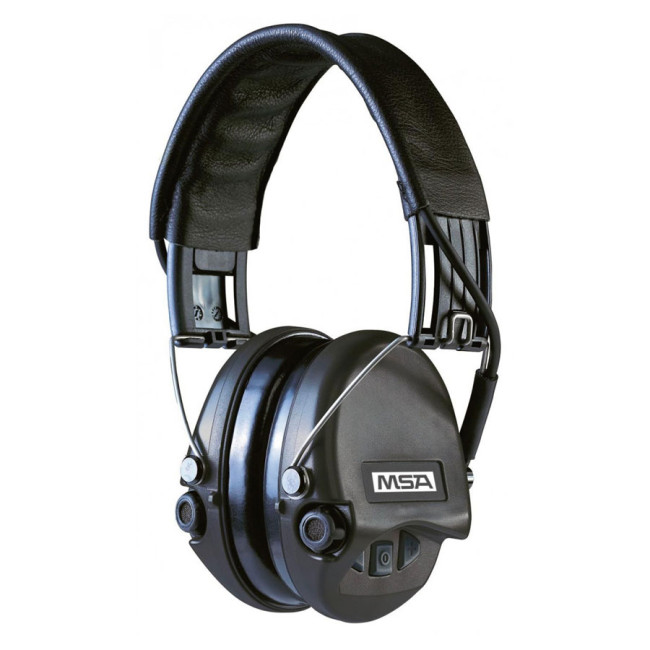Casque anti-bruit suprême Pro-X serre-tête noir coussinets mousse - MSA Casque anti-bruit suprême Pro-X serre-tête noir coussinets mousse - MSA