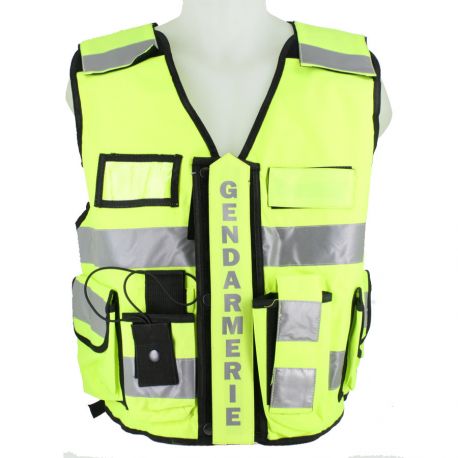 Gilet Vvs Gendarmerie Visibilité Jaune Haute bgY6yf7