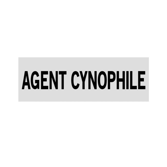 Bandeau AGENT CYNOPHILE rétroréfléchissant Bandeau AGENT CYNOPHILE rétroréfléchissant