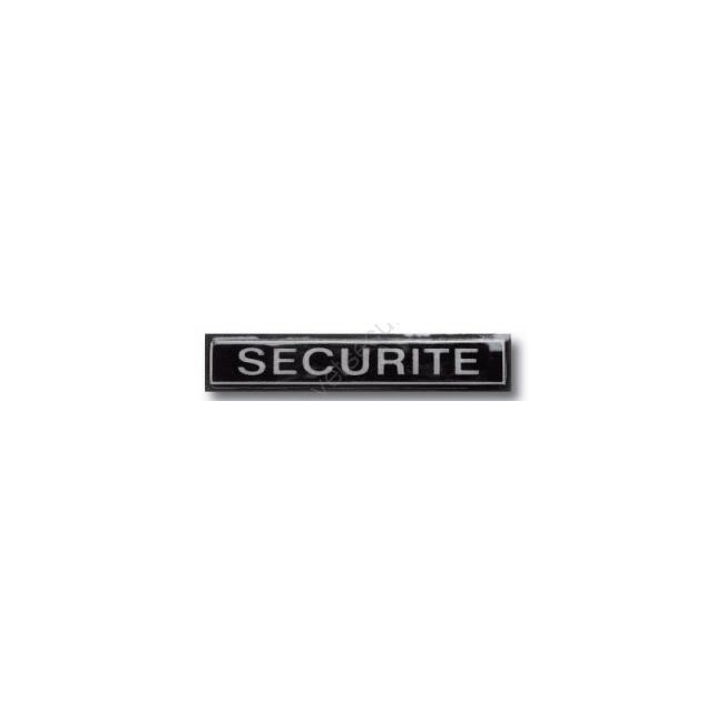 Barrette rétroréfléchissante noir sécurité Barrette rétroréfléchissante noir sécurité