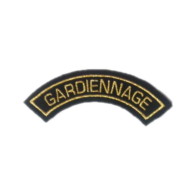 Badge demi-lune GARDIENNAGE Badge demi-lune GARDIENNAGE