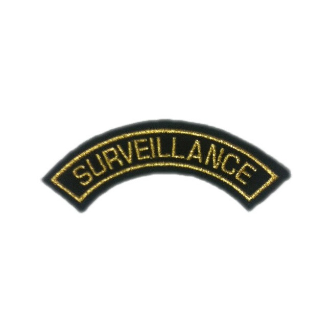Badge demi-lune SURVEILLANCE Badge demi-lune SURVEILLANCE