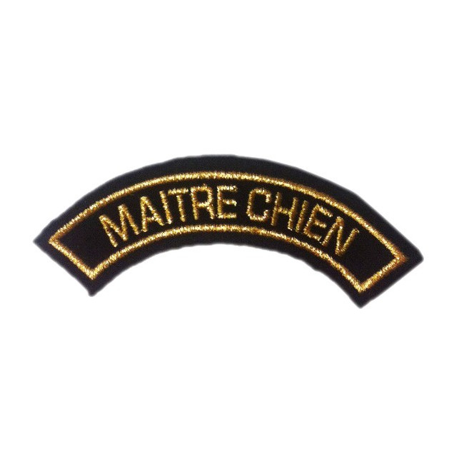 Badge demi-lune MAITRE CHIEN Badge demi-lune MAITRE CHIEN
